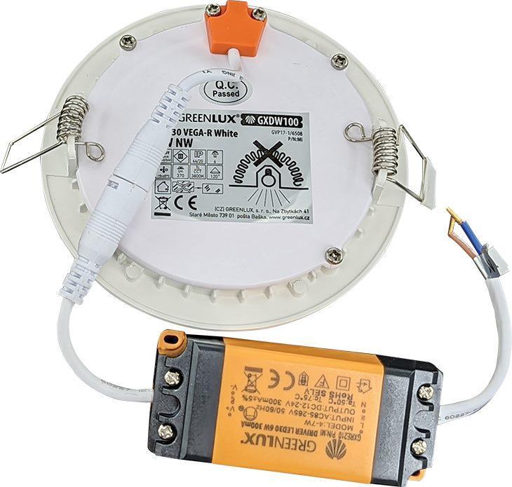 GXDW100 LED30 VEGA-R White 6W NW