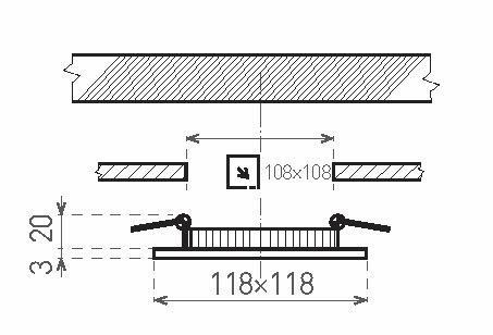GXDW103 LED30 VEGA-S Matt chrome 6W NW