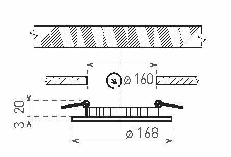 GXDW104 LED60 VEGA-R White 12W NW