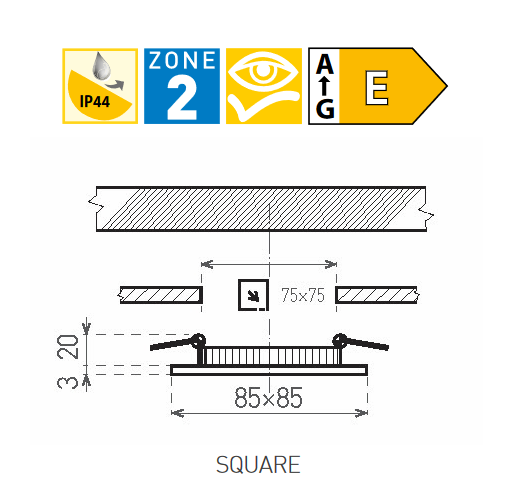 LED15 VEGA-S White 3W NW