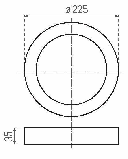 GXDW366 LED90 FENIX-R Black 18W NW