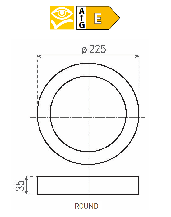 LED90 FENIX-R Black 18W WW