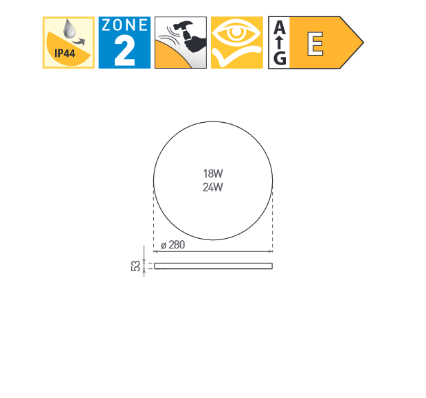 LED SMART-R White 24W WW