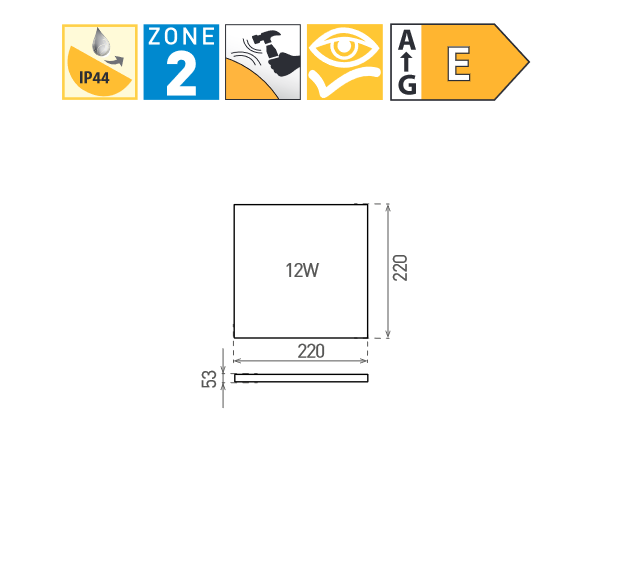 GXLS222 LED SMART-S White 12W NW