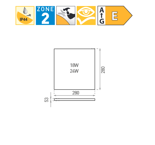 LED SMART-S White 18W WW