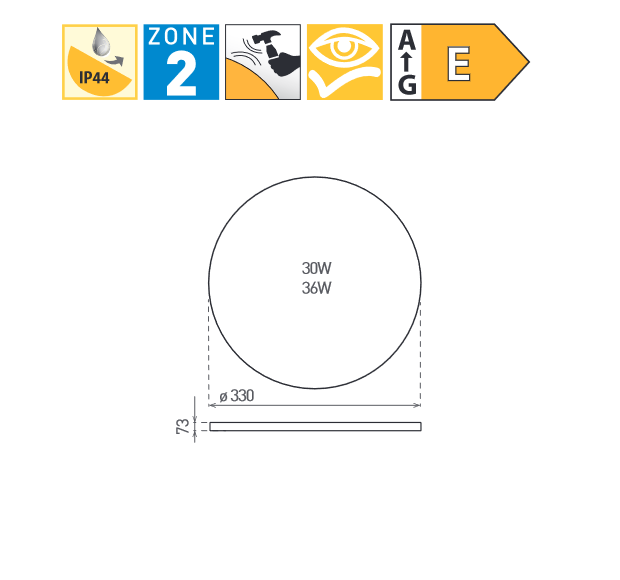 LED SMART-R White 36W NW