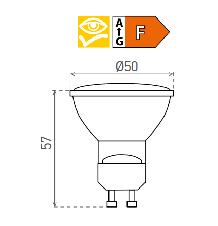 LED BULB 5W GU10 CW
