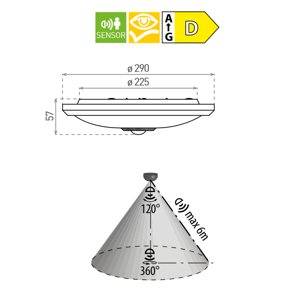 LED MANA 12W NW