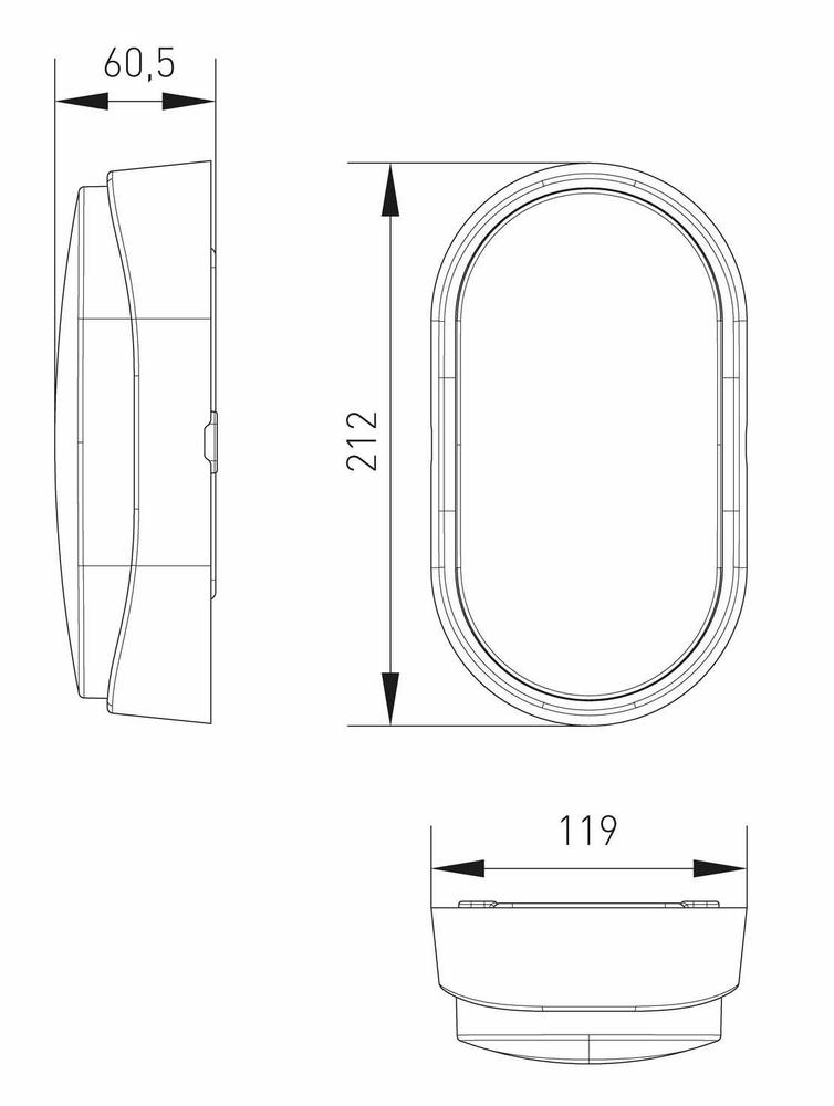 GXPS042 DITA OVAL B 14W NW