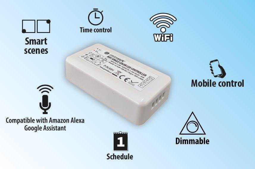 WiFi SINGLE COLOR LED CONTROLLER