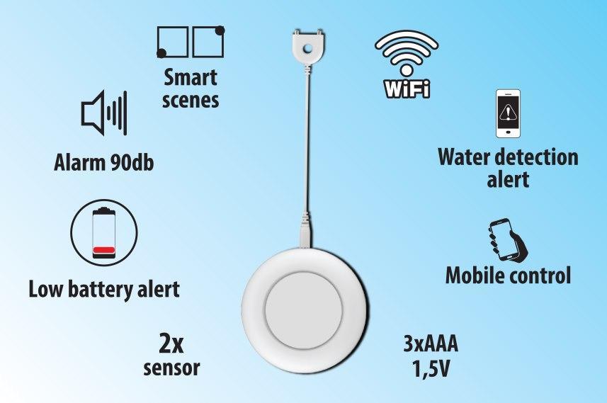 WiFi BATTERY FLOOD SENSOR