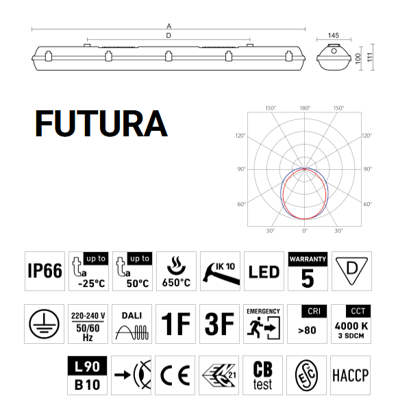 FUTURA 2.4ft PC Al 6400/840