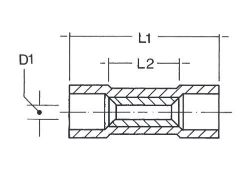 180332 Izolovaná spojka Cu 1,5-2,5 mm2, modrá
