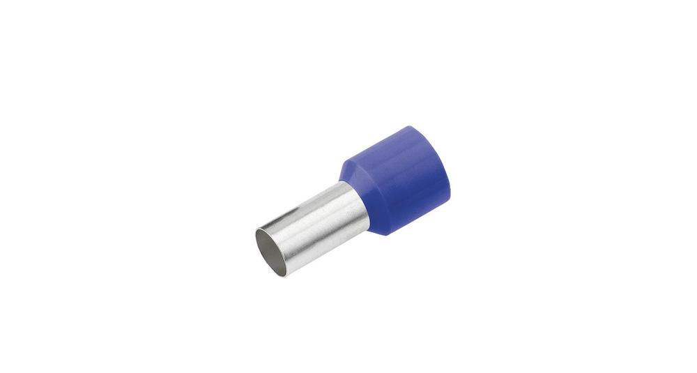 Izolovaná dutinka Cu 0,75/8 mm, modrá