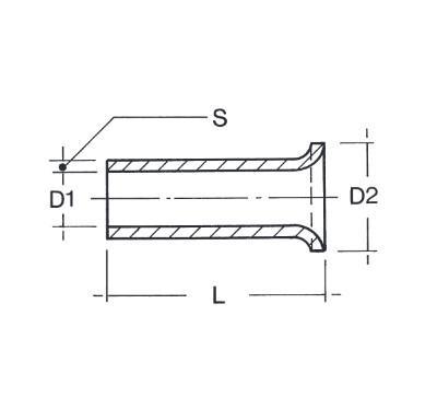 182106 Neizolovaná dutinka Cu 25/12 mm