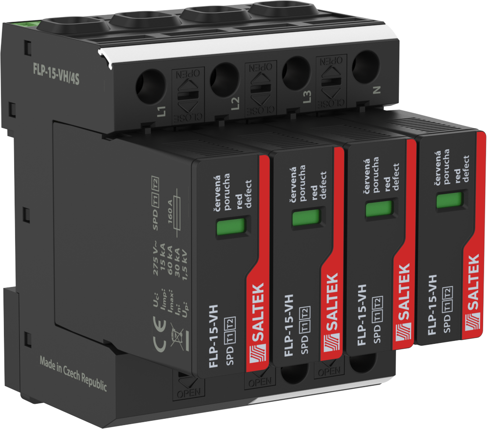 FLP-15-VH/4S svodič bleskových proudů a přepětí (A07094)