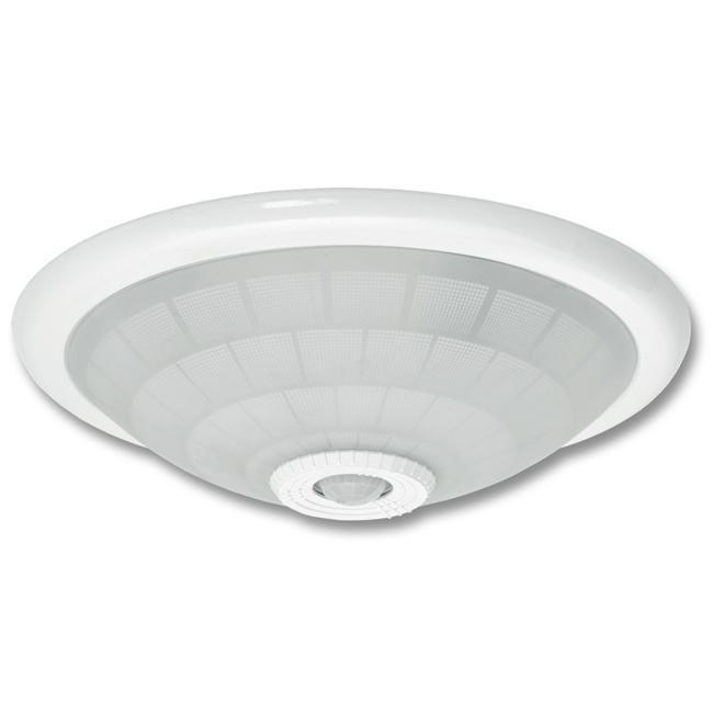 Stropní svítidlo bílé 2xE27 s PIR senzorem, max 2x40W