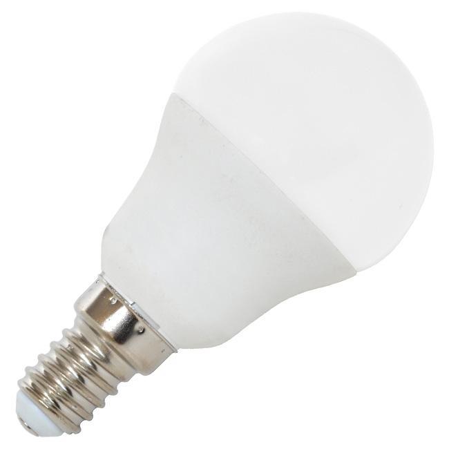 LED mini globe E14,7W,2700K, 595lm