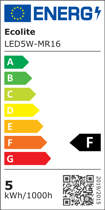 LED žárovka MR16,LED5W,GU5.3,470lm, 2700K