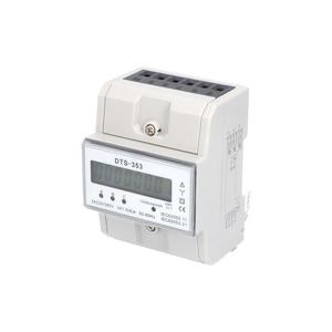 1008970 Elektroměr DTS 353-L X/5A, 4,5mod., LCD, 3-fáz., 1-tar., podružný, nepřímé měř.