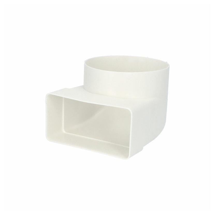 Přechodka - koleno 90° VENTS 521 - 100mm/55x110mm PVC
