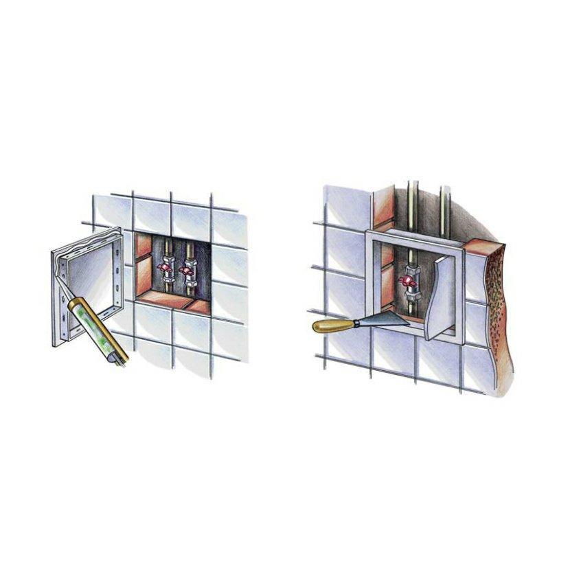 VENTS D 150x150 plastová revizní dvířka