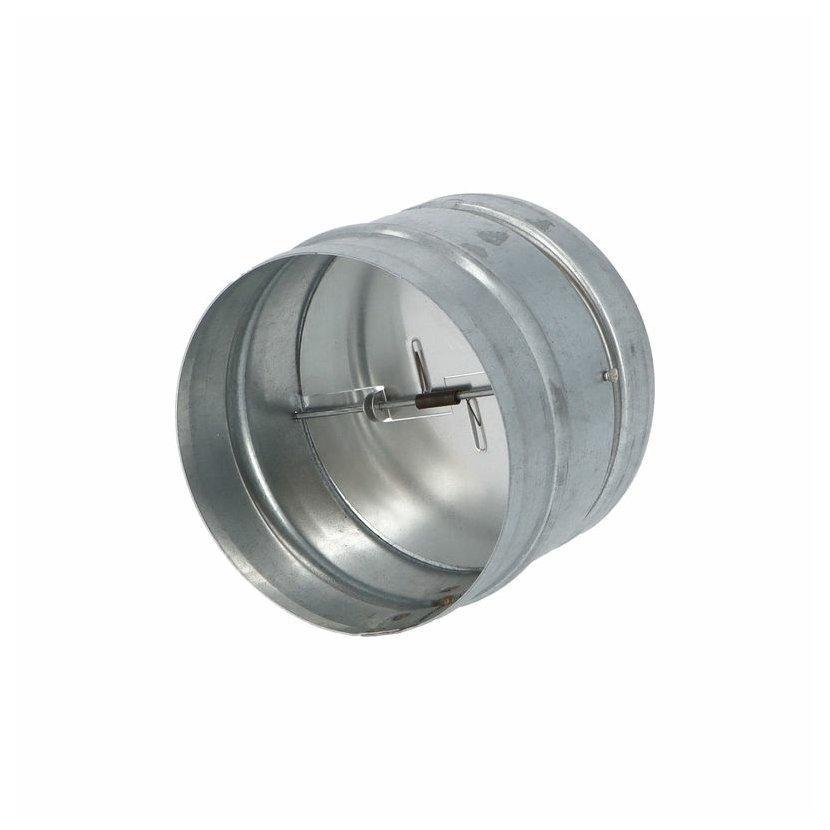 VENTS KOM 100 vzduchovod kovový Zn-Spojka s klapkou 100mm