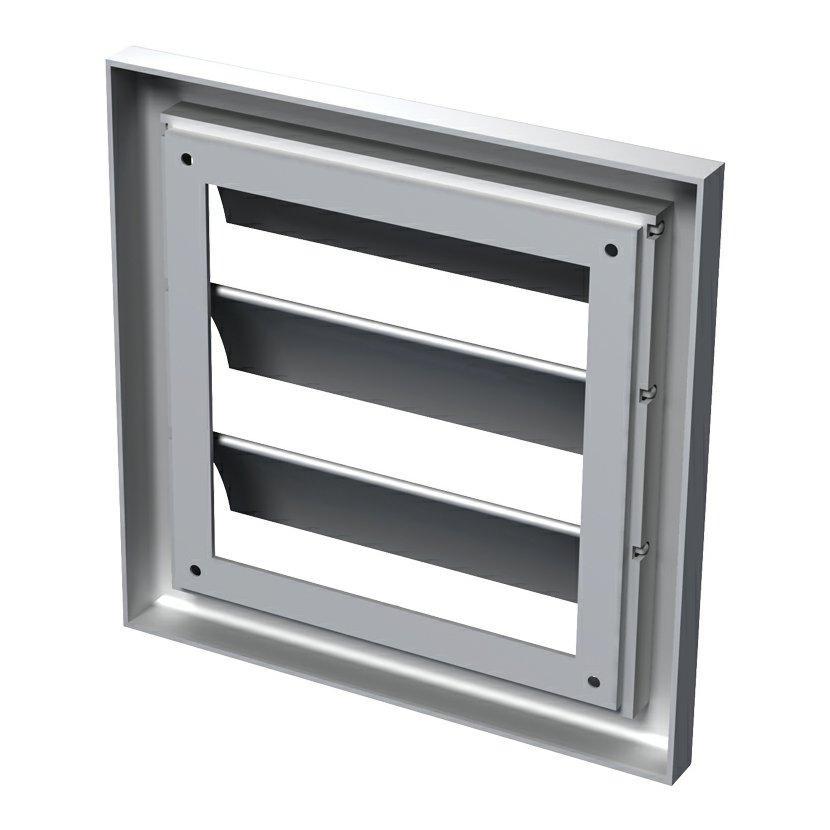 VENTS MV 120 J plastová gravitační žaluzie 186x186