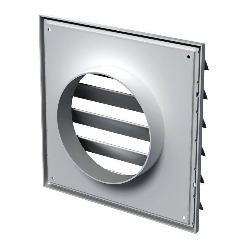 VENTS MV 250/150 VJ plastová gravitační žaluzie s nástavcem