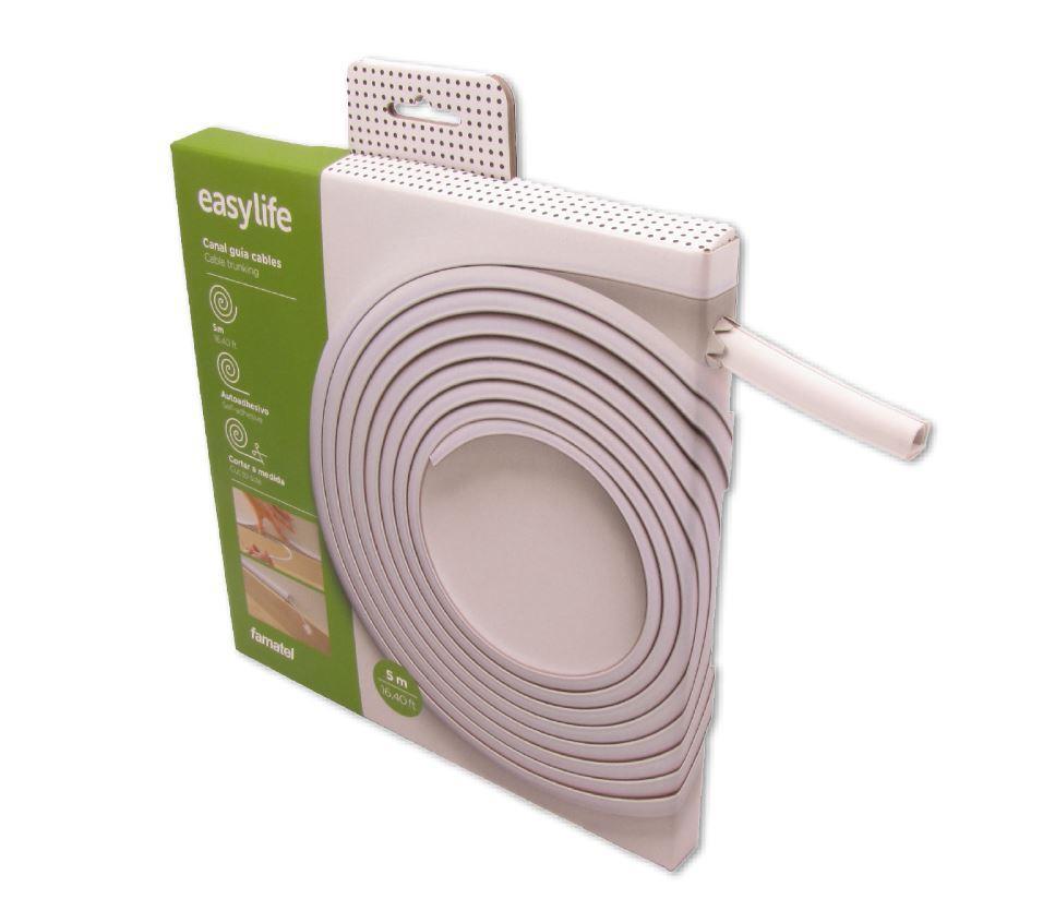 71501A Lišta ohebná CANALROLL EasyLife, pro flexibilní kabel, samolepící, 15x12mm, 5m, bílá
