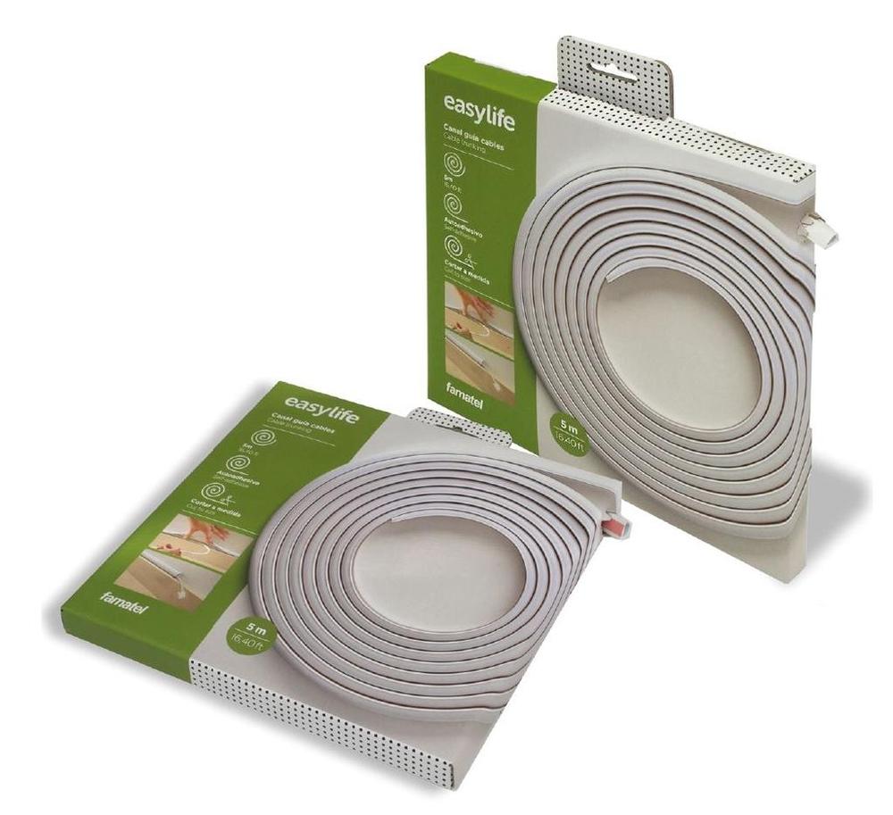 71501A Lišta ohebná CANALROLL EasyLife, pro flexibilní kabel, samolepící, 15x12mm, 5m, bílá