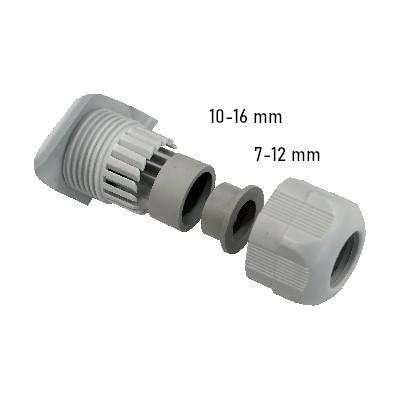 6455-12 4.P/2 FUTURE Krabicová rozvodka FUTURE plastová, šedá, 4-pólová, IP67 (10011671.SK)