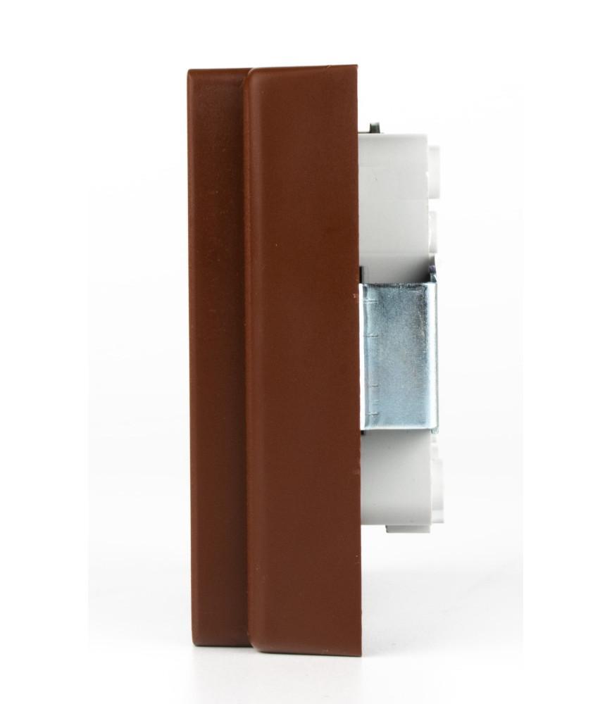 Z 3223-GP Dvojzásuvka pro lištovou krabici pootočená- skořice (0026762)