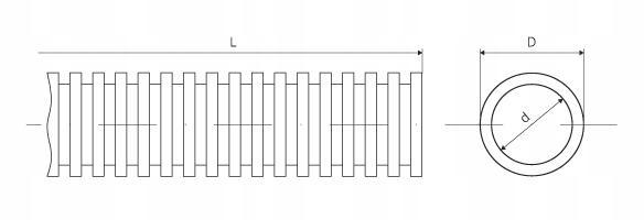 RKGL 20/25 Ohebná trubka 320N, vnější průměr 20 mm, návin 25 m (RG 20/14 (25m))
