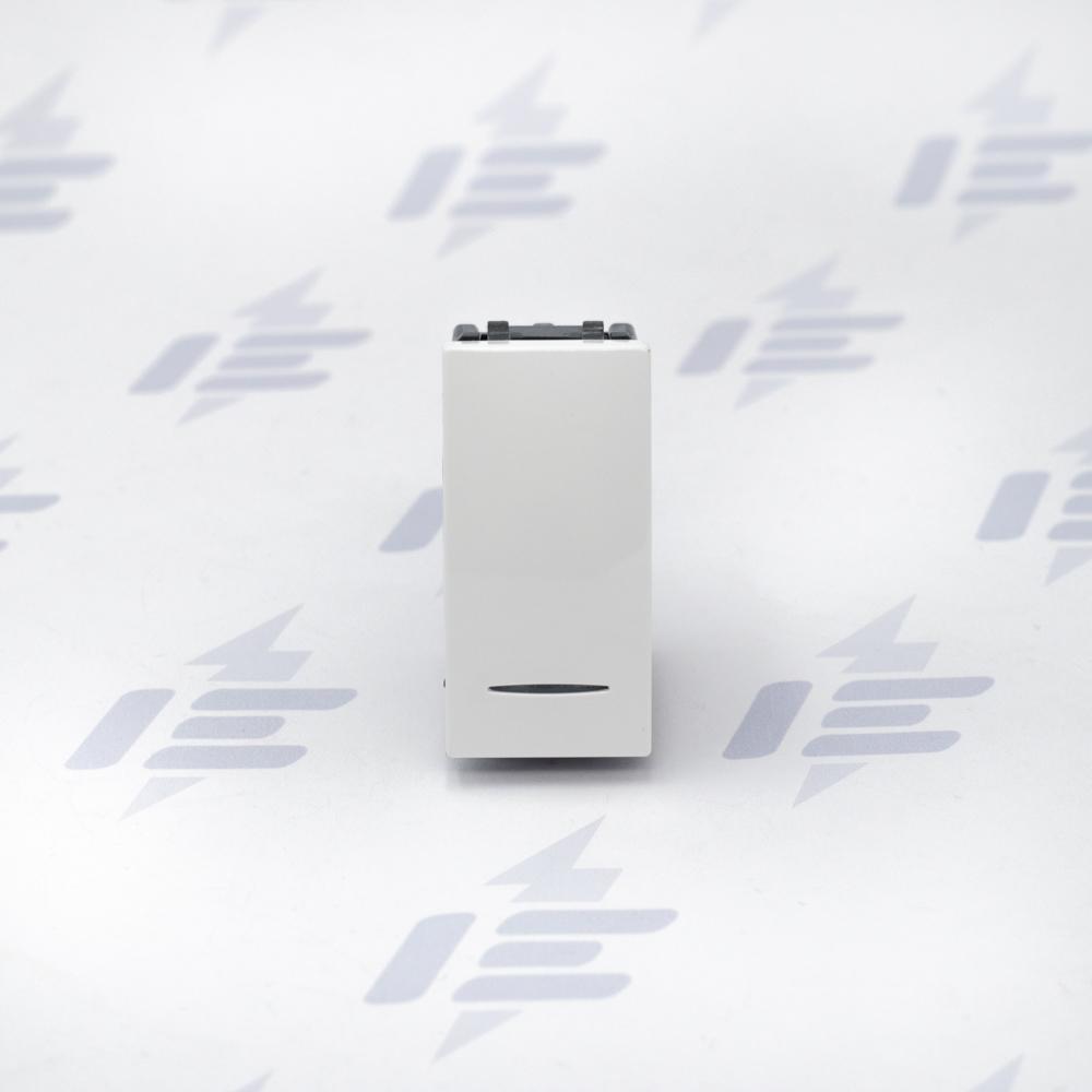 Unica - Spínač jednopólový s orientační kontrolkou, řazení 1So,16A, 1modul, Polar