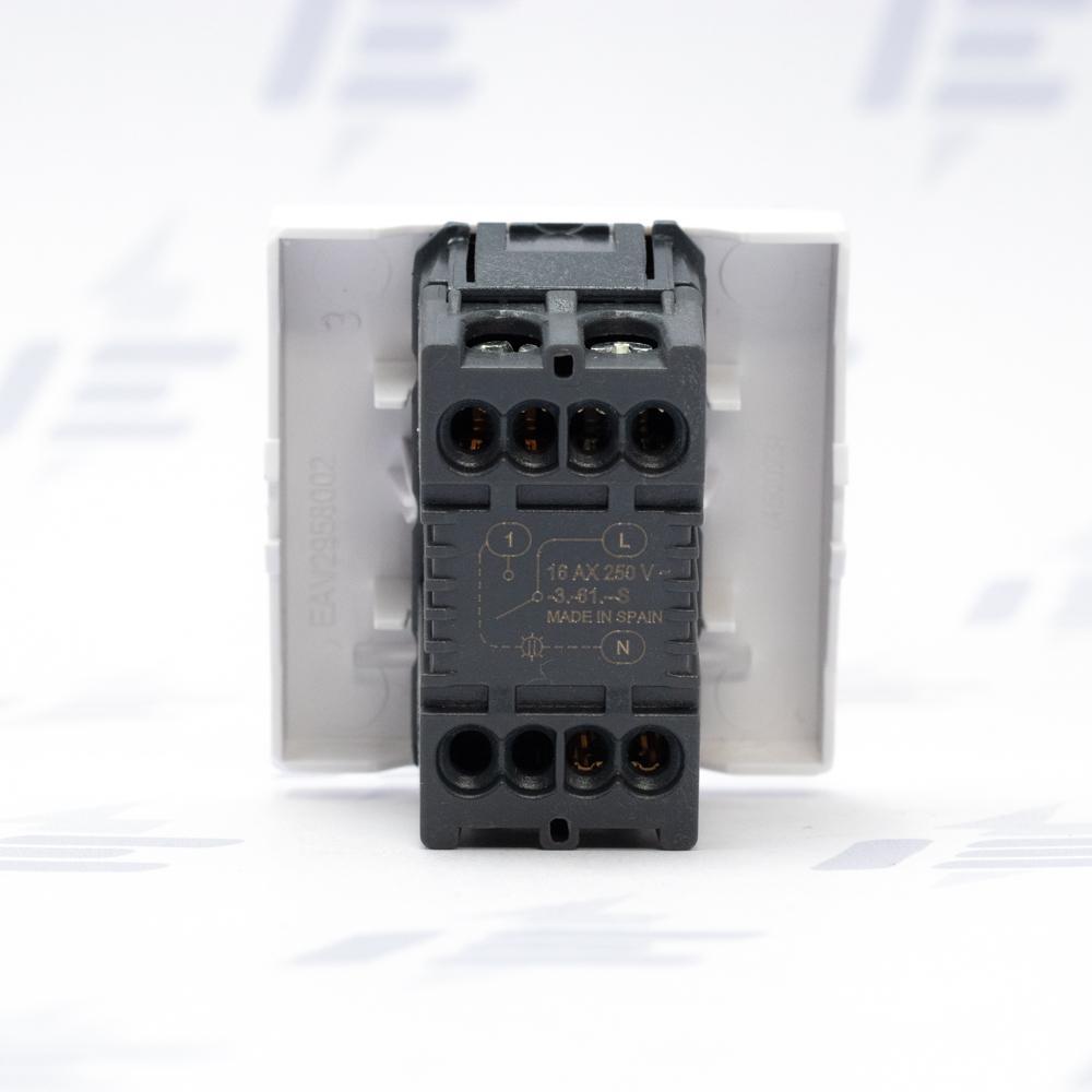 MGU3.261.18S Unica - Spínač jednopólový se signalizační kontrolkou, řazení 1Ss,16A, Polar