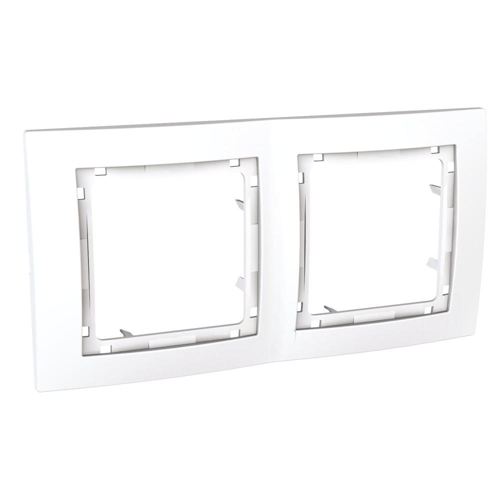 MGU4.004.18 Unica Colors - Krycí rámeček bez dekorativního rámečku dvojnásobný, Polar