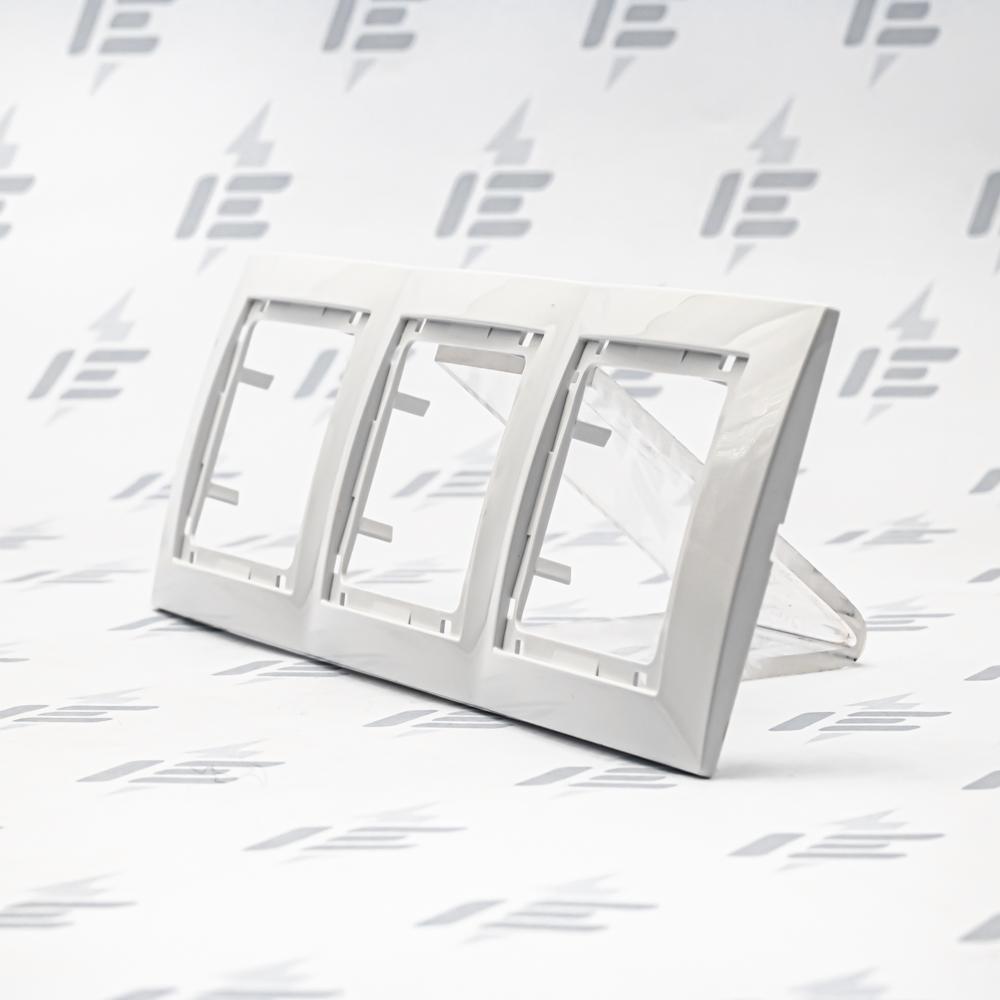 Unica Colors - Krycí rámeček bez dekorativního rámečku trojnásobný, Polar