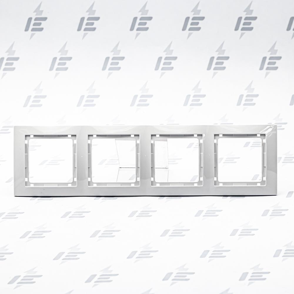 MGU4.008.18 Unica Colors - Krycí rámeček bez dekorativního rámečku čtyřnásobný, Polar