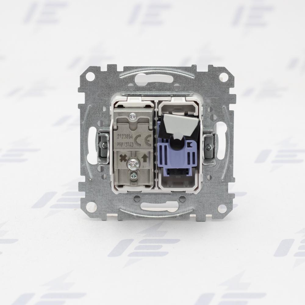 SDD113469T Sedna D/E - Datová zásuvka RJ45 kat.6 UTP+TV individuální, Aluminium