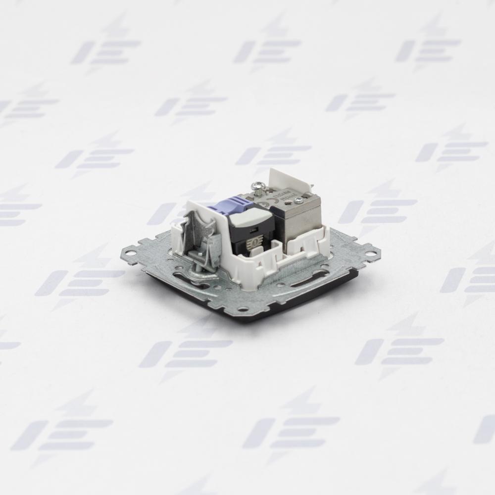 SDD114469T Sedna D/E - Datová zásuvka RJ45 kat.6 UTP+TV individuální, Antracit