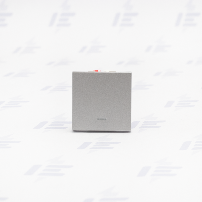 Unica - Přepínač střídavý s nulovou svorkou řazení 6, 2M, Aluminium