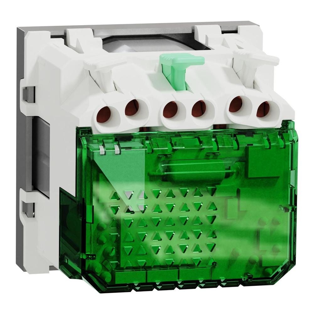 NU301530E Unica - Zásuvka skrytá 250V/16A + USB C 10.5W, 2.1A, 2M, Aluminium