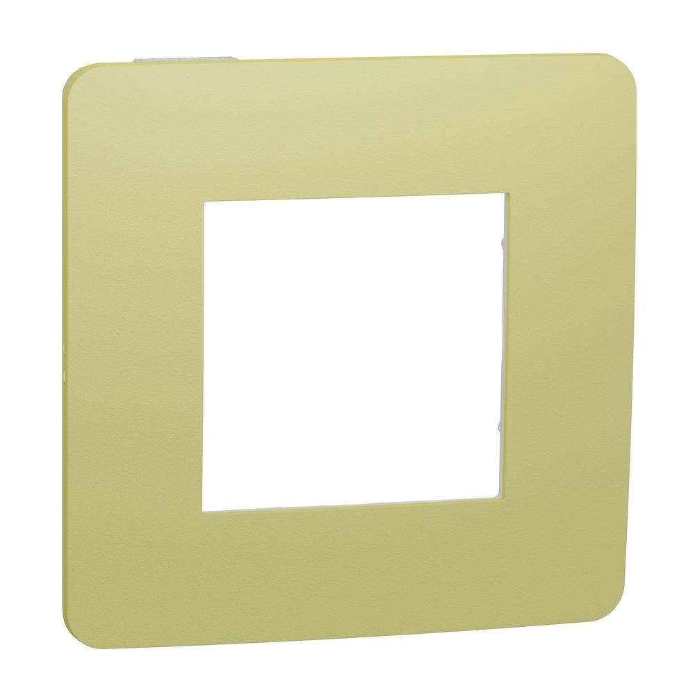 Unica Studio Color - Krycí rámeček jednonásobný, Light Green/Bílý