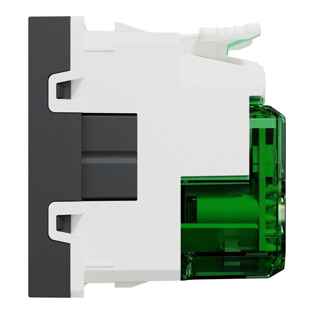 NU301554E Unica - Zásuvka skrytá 250V/16A + USB C 10.5W, 2.1A, 2M, Antracit