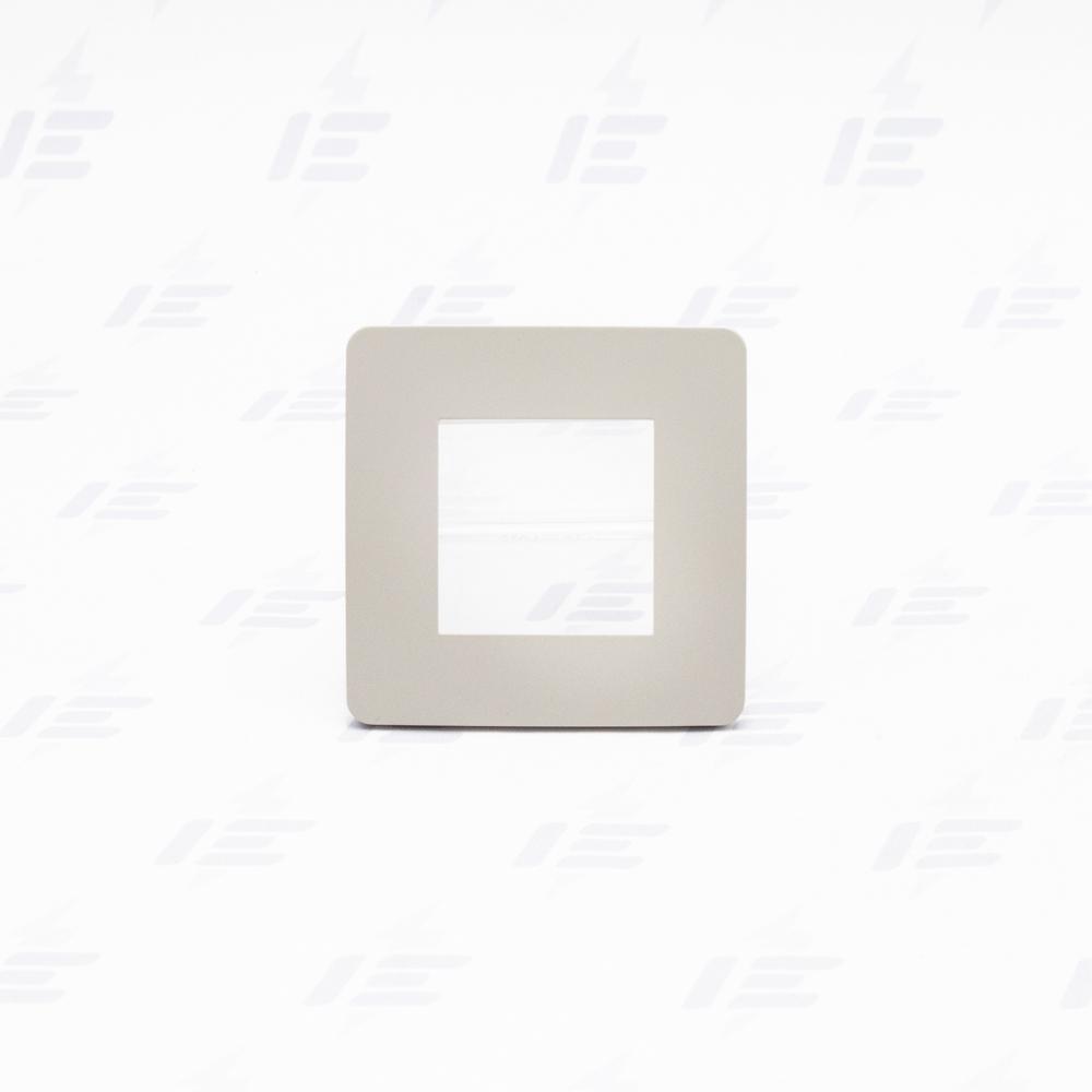 NU280224 Unica Studio Color - Krycí rámeček jednonásobný, Light Grey/Bílý