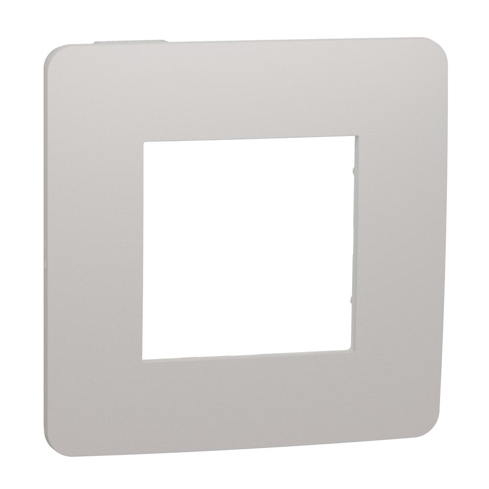 Unica Studio Color - Krycí rámeček jednonásobný, Light Grey/Bílý