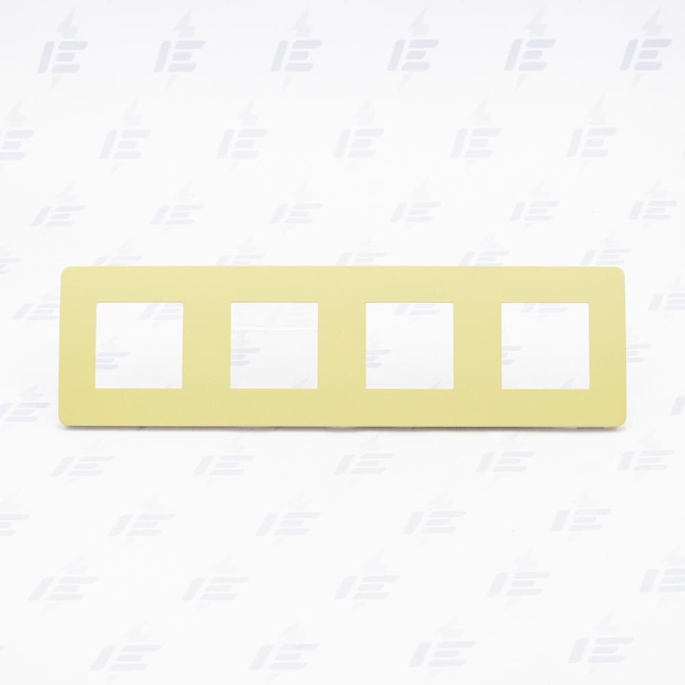 NU280811 Unica Studio Color - Krycí rámeček čtyřnásobný, Light Green/Bílý