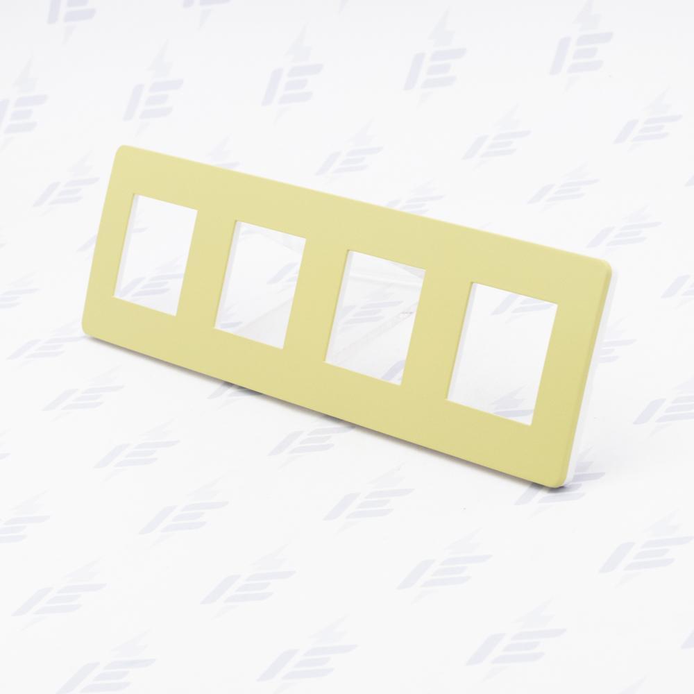 NU280811 Unica Studio Color - Krycí rámeček čtyřnásobný, Light Green/Bílý