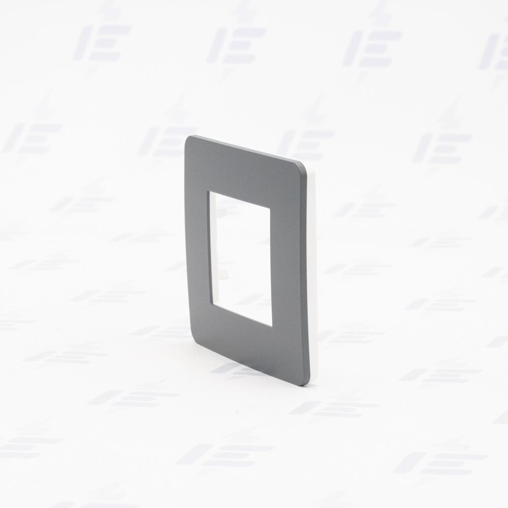 NU280221 Unica Studio Color - Krycí rámeček jednonásobný, Dark Grey/Bílý